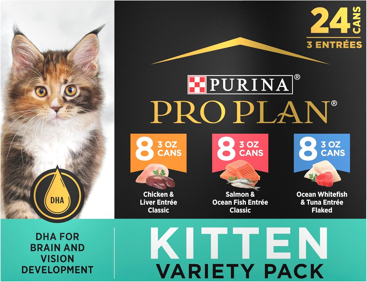 Purina Pro Plan High Protein Wet Kitten Food Variety Pack