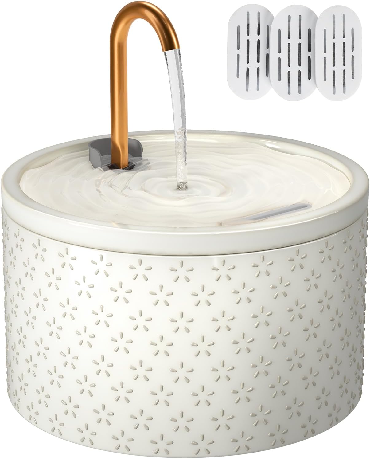 Ceramic Automatic Pet Water Drinking Fountain Bowel
